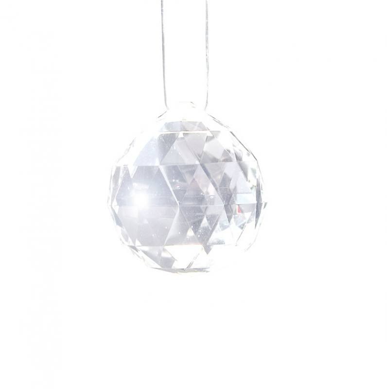Boule de cristal Multi-couleurs Boule de cristal Boule en verre avec la  base du support Feng Shui balle Propice Feng Shui Transfert ouvert Boule  Lumineuse Ornements boule cristal : : Cuisine et