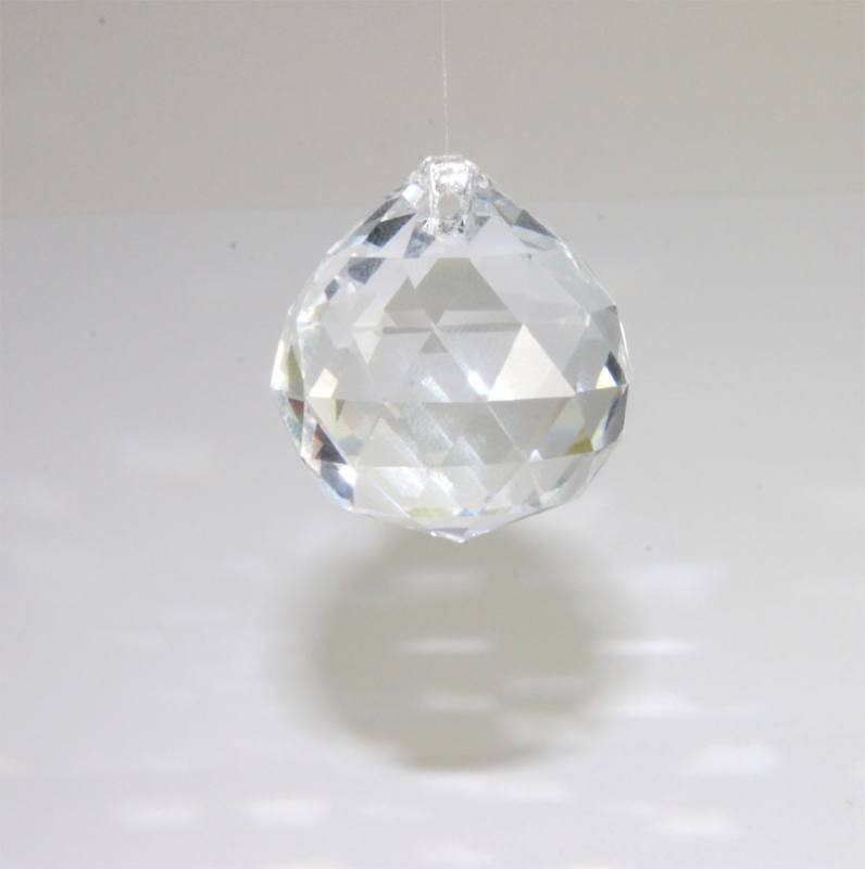 Boule Feng Shui, en verre de cristal, transparent 50mm 